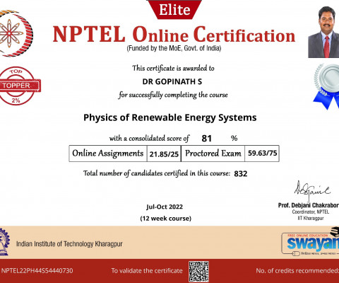 NPTEL Online Certification course