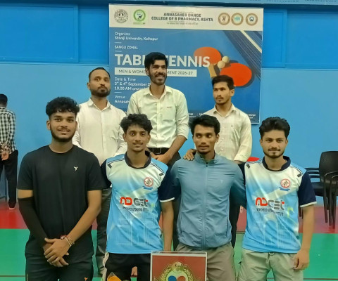 Students Secure Runner-Up at Sangli Zonal Table Tennis Tournament 2026–27