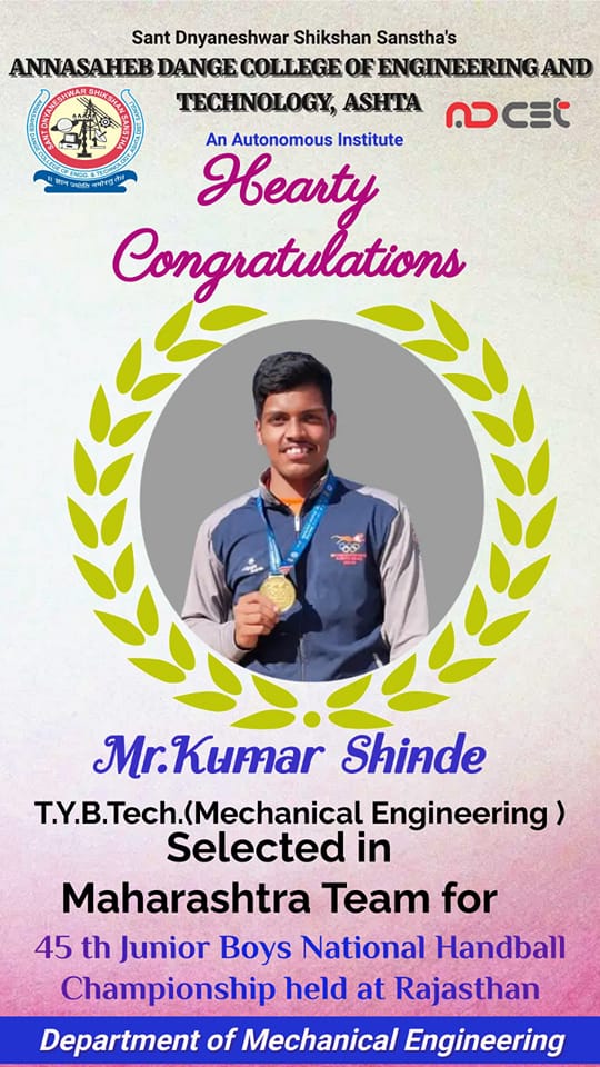 Selected for National Handball Championship