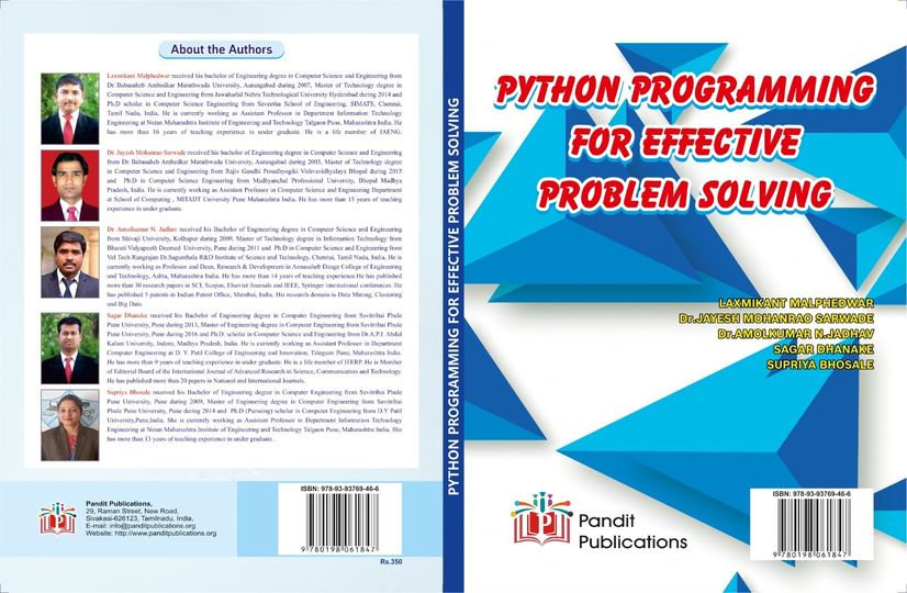 Dr. Amolkumar N. Jadhav published a book on