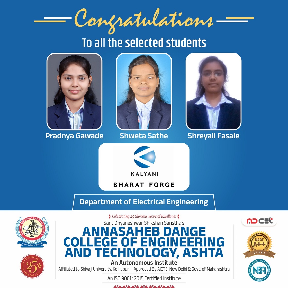 Congratulations for Campus Selection in 