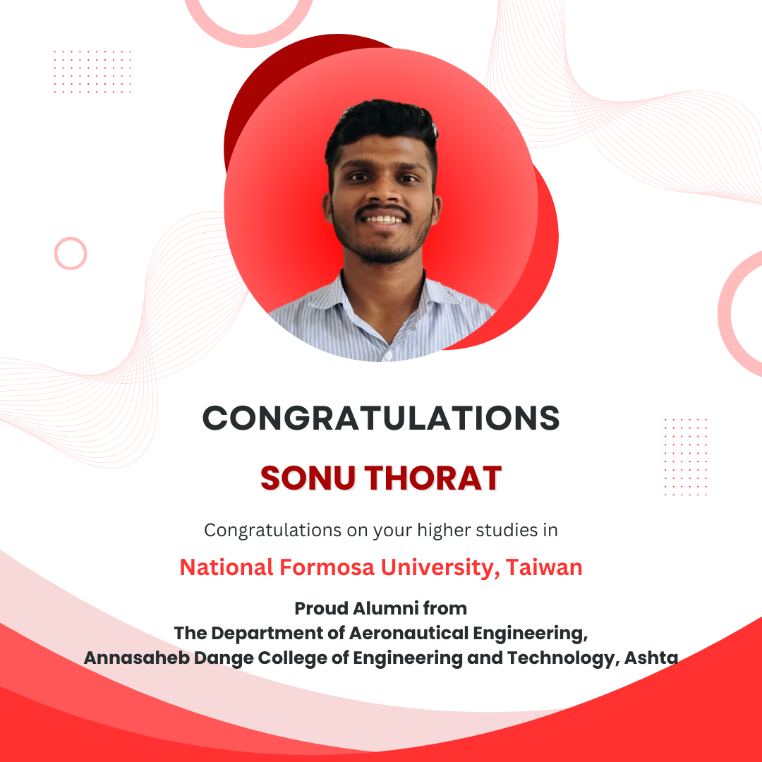 Sonu Thorat - Higher Studies at National Formosa University, Taiwan