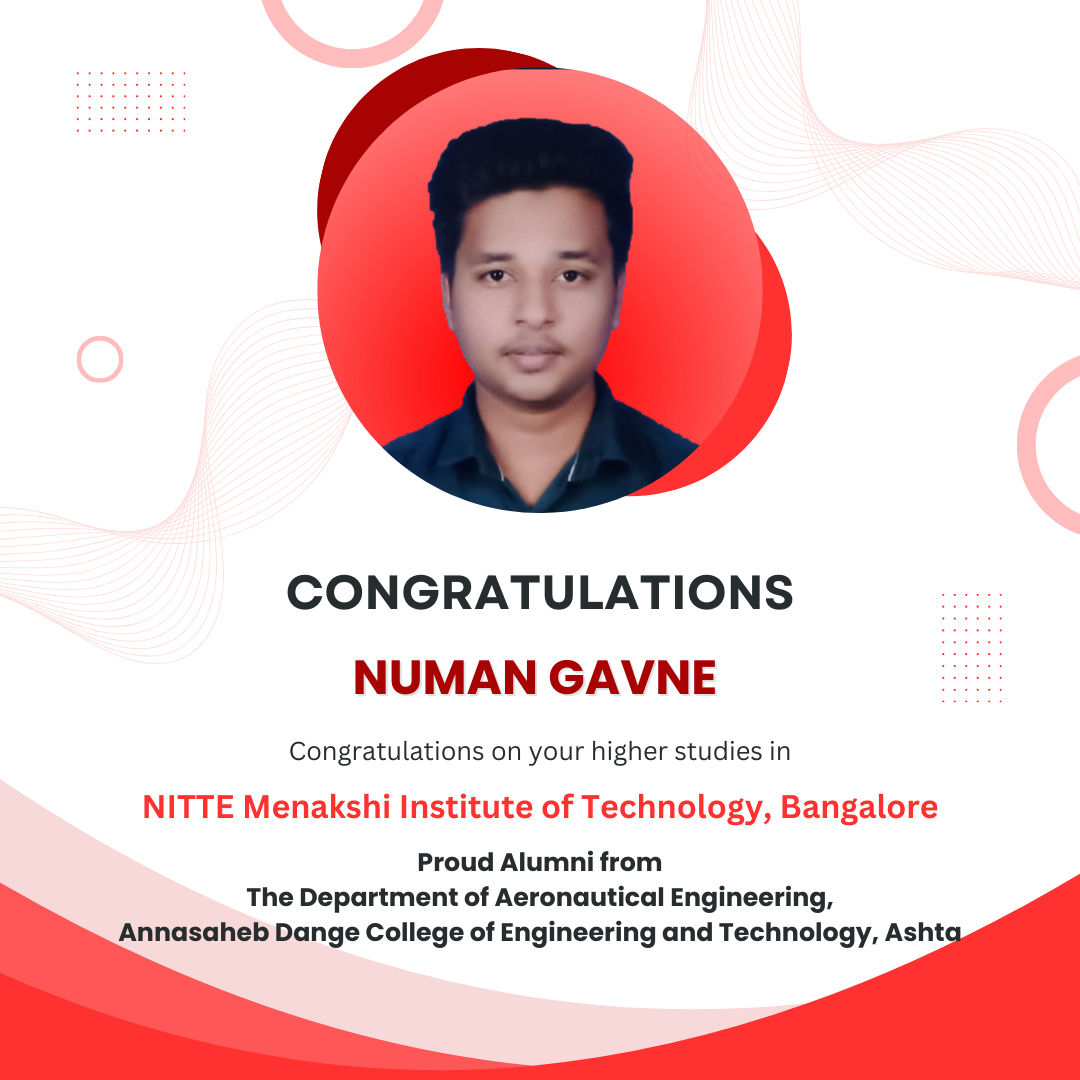 Numan Gavne - Higher studies in NITTE Meenakshi Institute of Technology, Bangalore