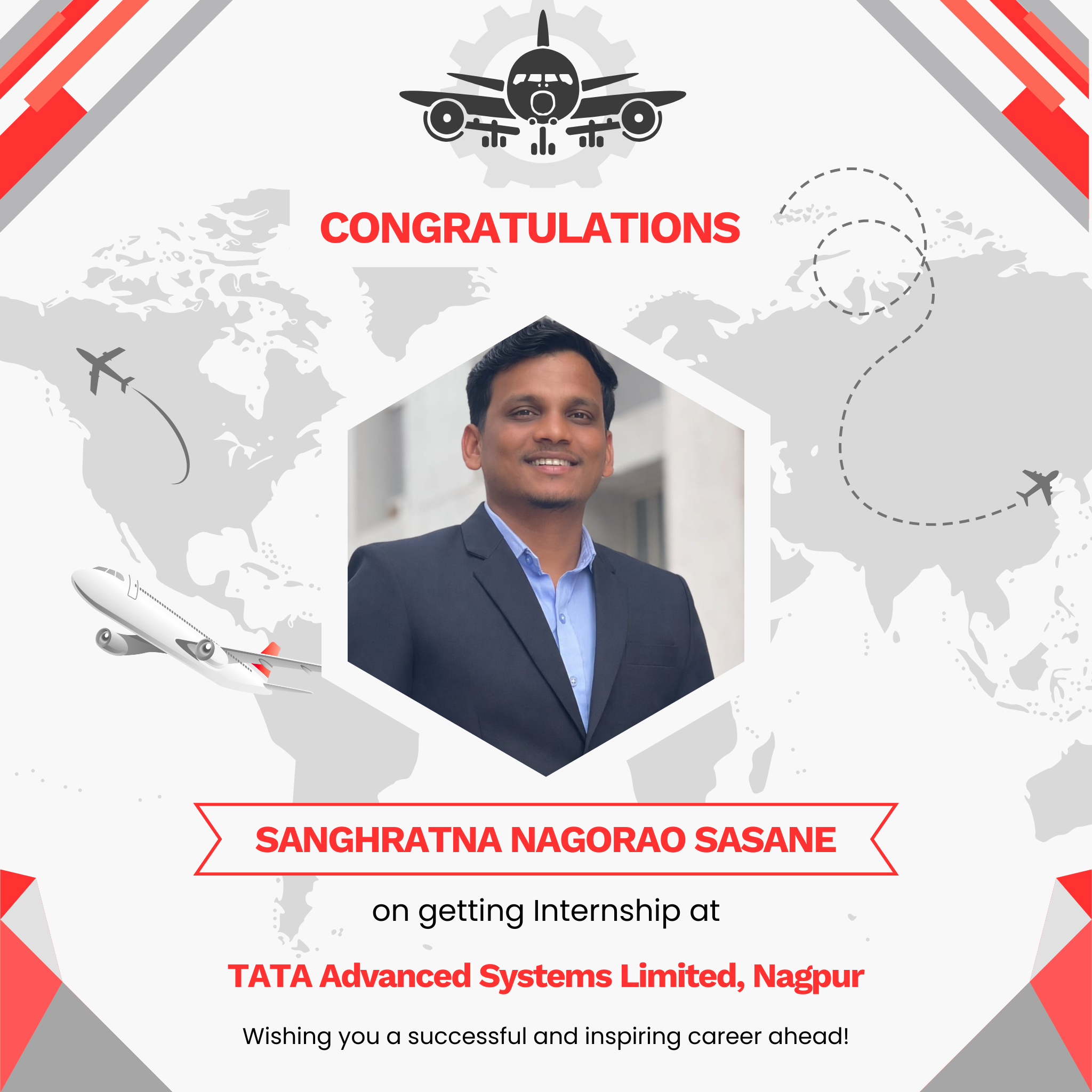 Student Internship at TATA Advanced Systems Limited, Nagpur