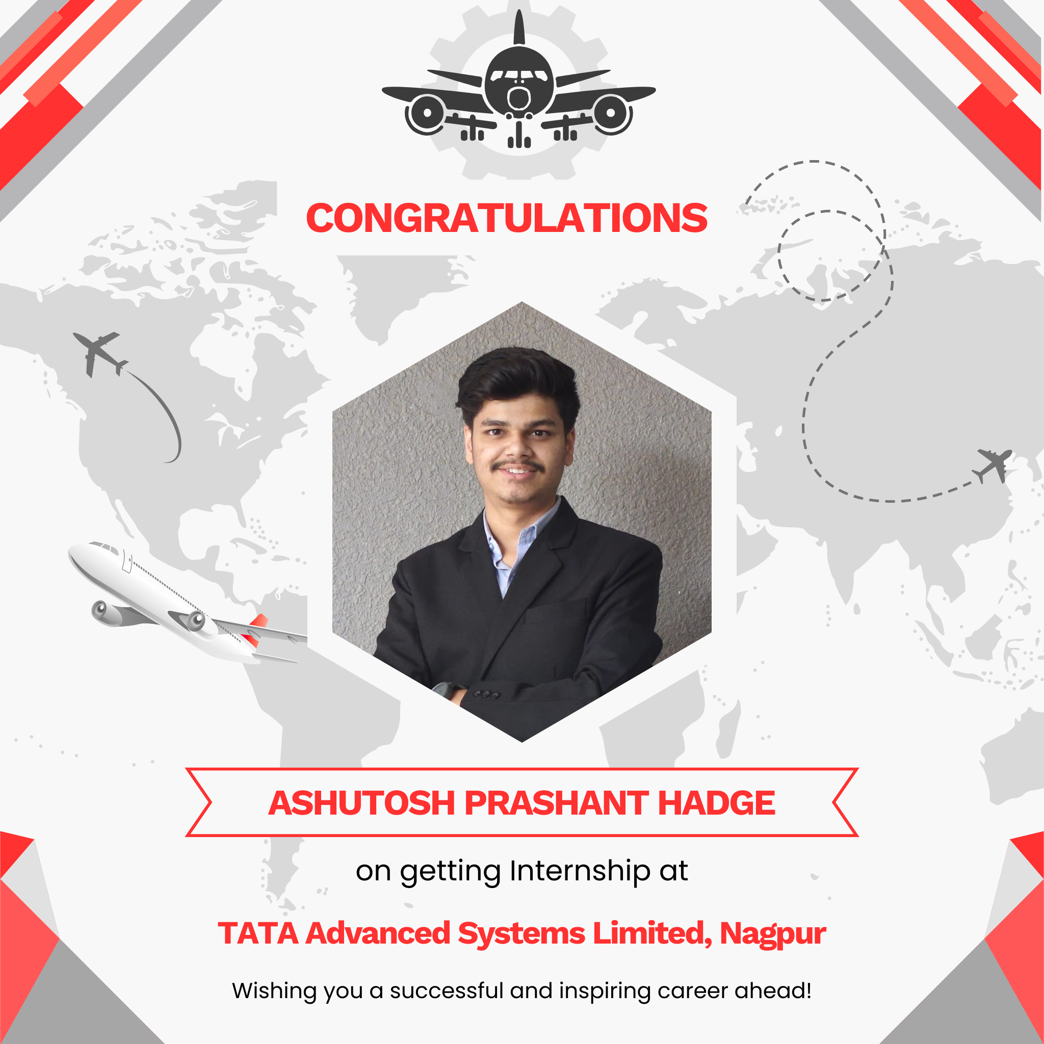 Student Internship at TATA Advanced Systems, Nagpur